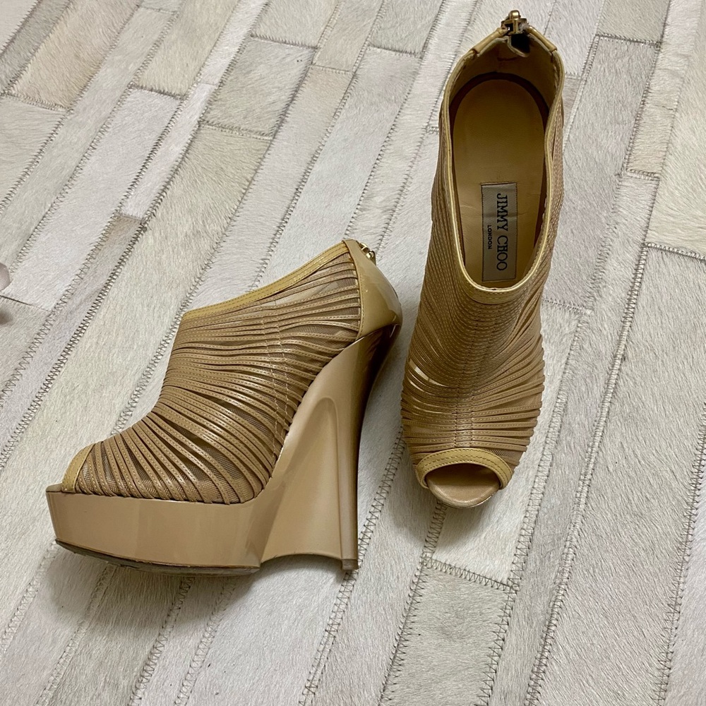 Jimmy Choo Ellie open toe bootie